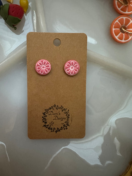 Grapefruit Slice Studs
