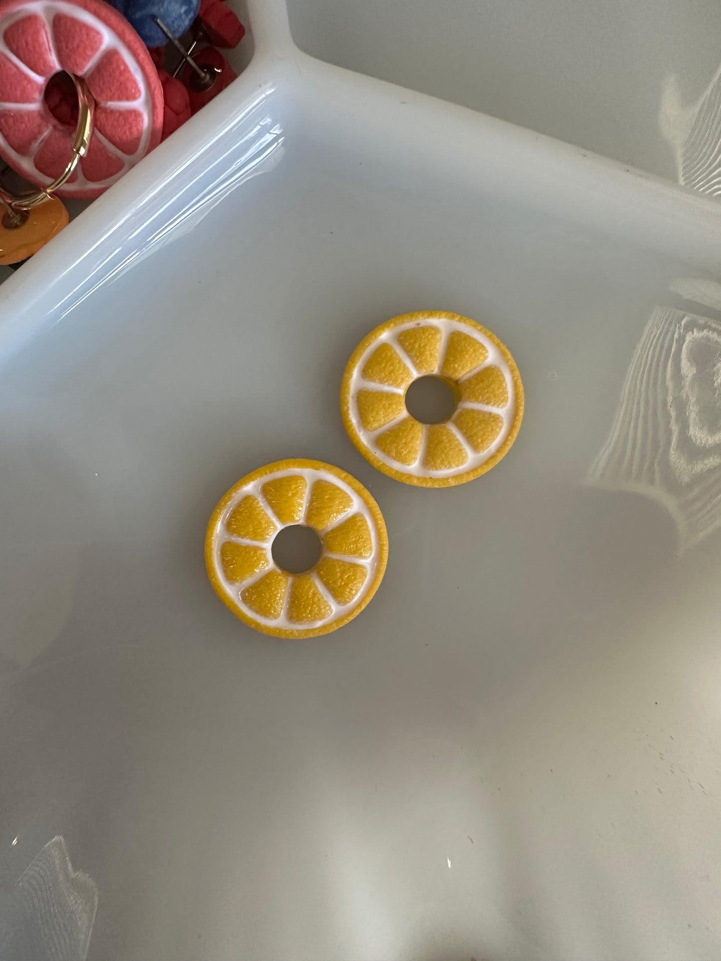 Lemon Slice Earring charm