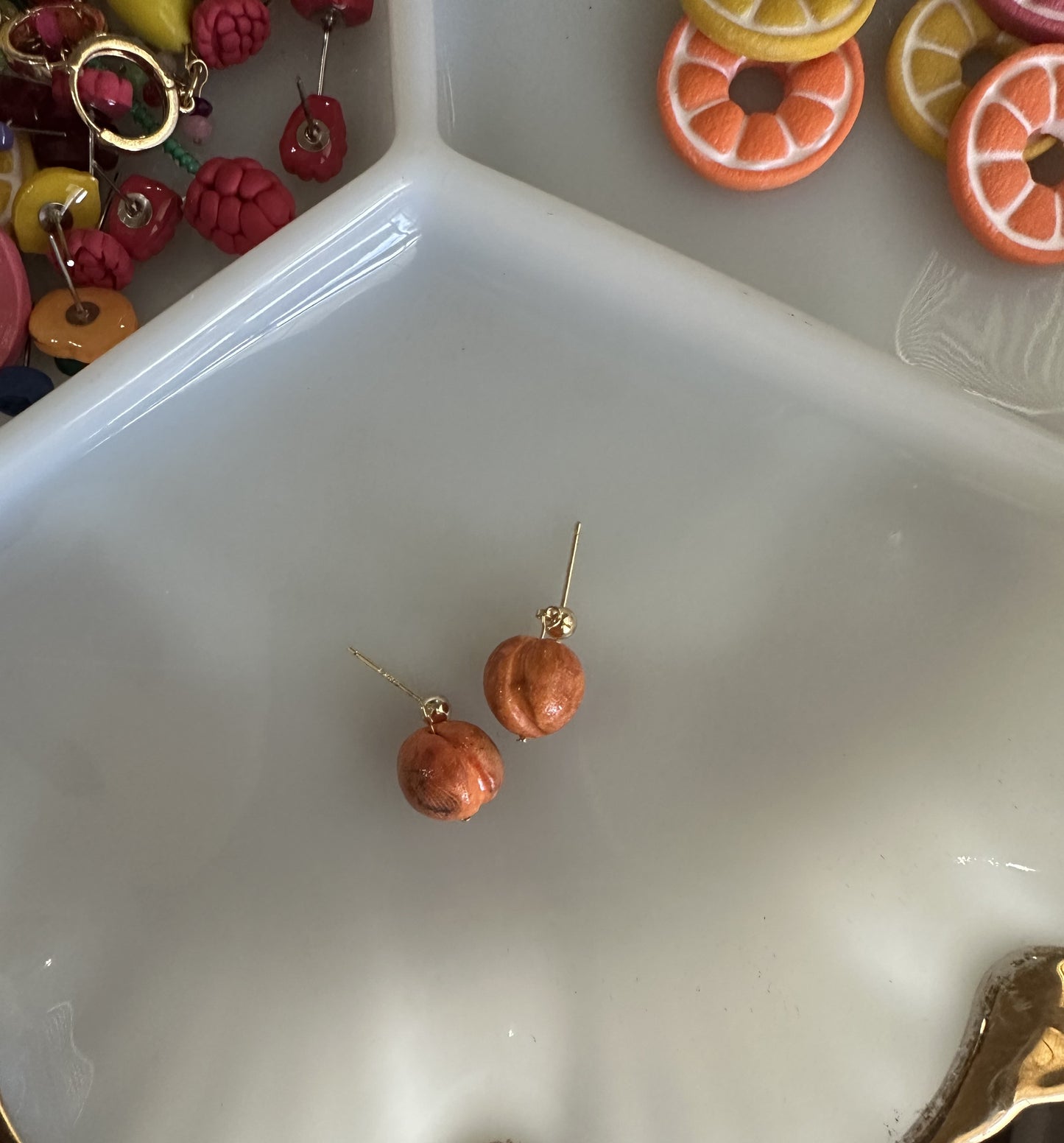 Peach Dangles