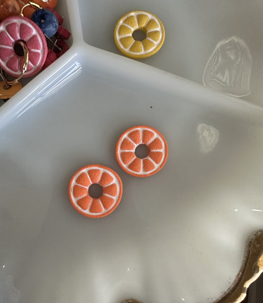 Orange Slice Earring Charm